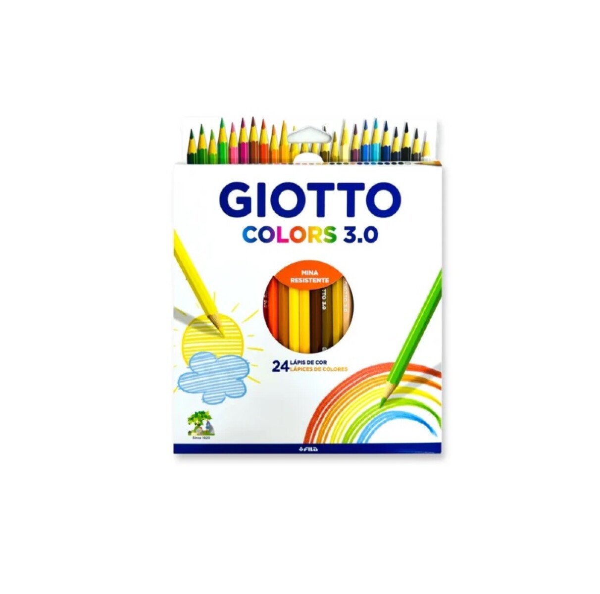 Lápices de Colores Giotto 3.0 – Set x24 Colores 