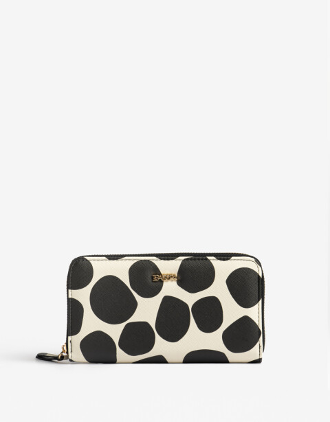 Ficheros Zip Round Billetera Fichero Lunares - Estampado Lunares