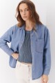 CAMISA JEAN BOTON AZUL