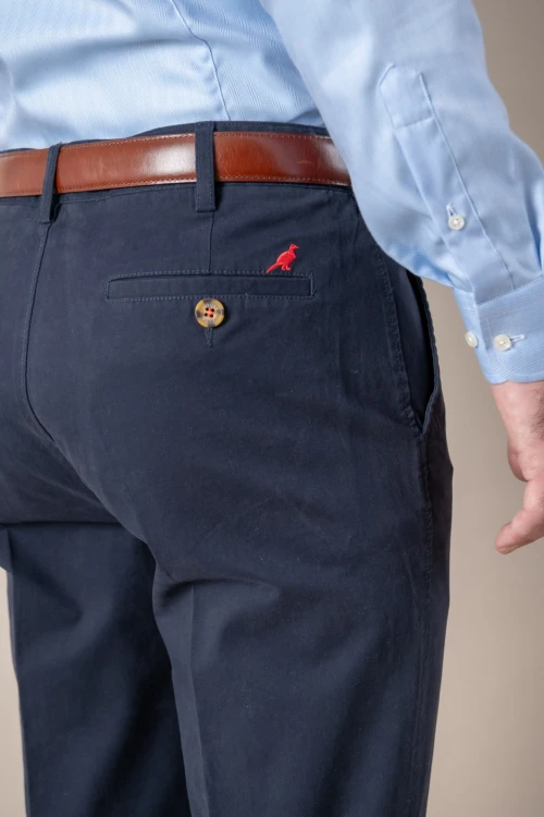 Pantalón gabardina clásico Azul marino