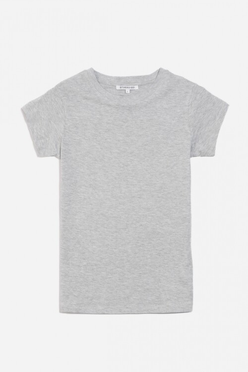 Remera básica melange GRIS