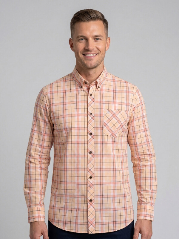 CAMISA MANGA LARGA ESCOCESA CAMISA MANGA LARGA ESCOCESA