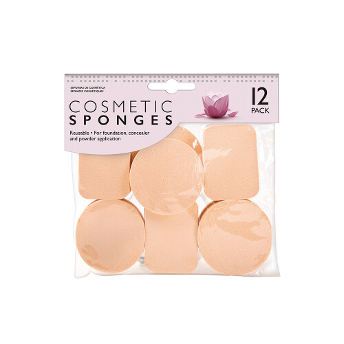 ESPONJAS DE MAQUILLAJE 12 UNIDADES ESPONJAS DE MAQUILLAJE 12 UNIDADES