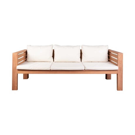 SET DE LIVING MADERA NATURAL-BEIGE PRESIDENT