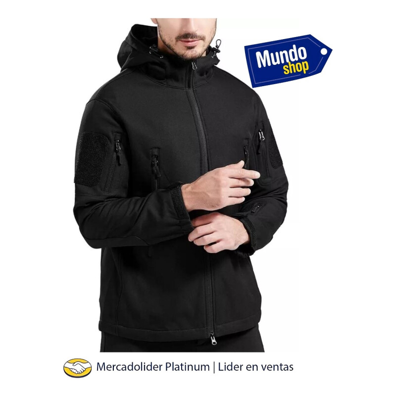 Campera Tácticas Camufladas Impermeables Resistente Neopreno Negro
