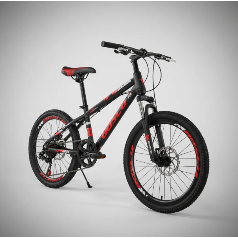 Bicicleta Montaña Rodado 20 Con 7 De Velocidad Aro 20 Rojo