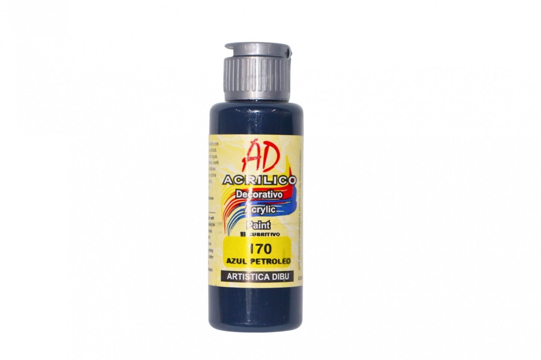 PINTURA ACRILICA ARTISTICA DIBU 60 ML. DIFERENTES COLORES - COLOR AZUL PETROLEO 170 