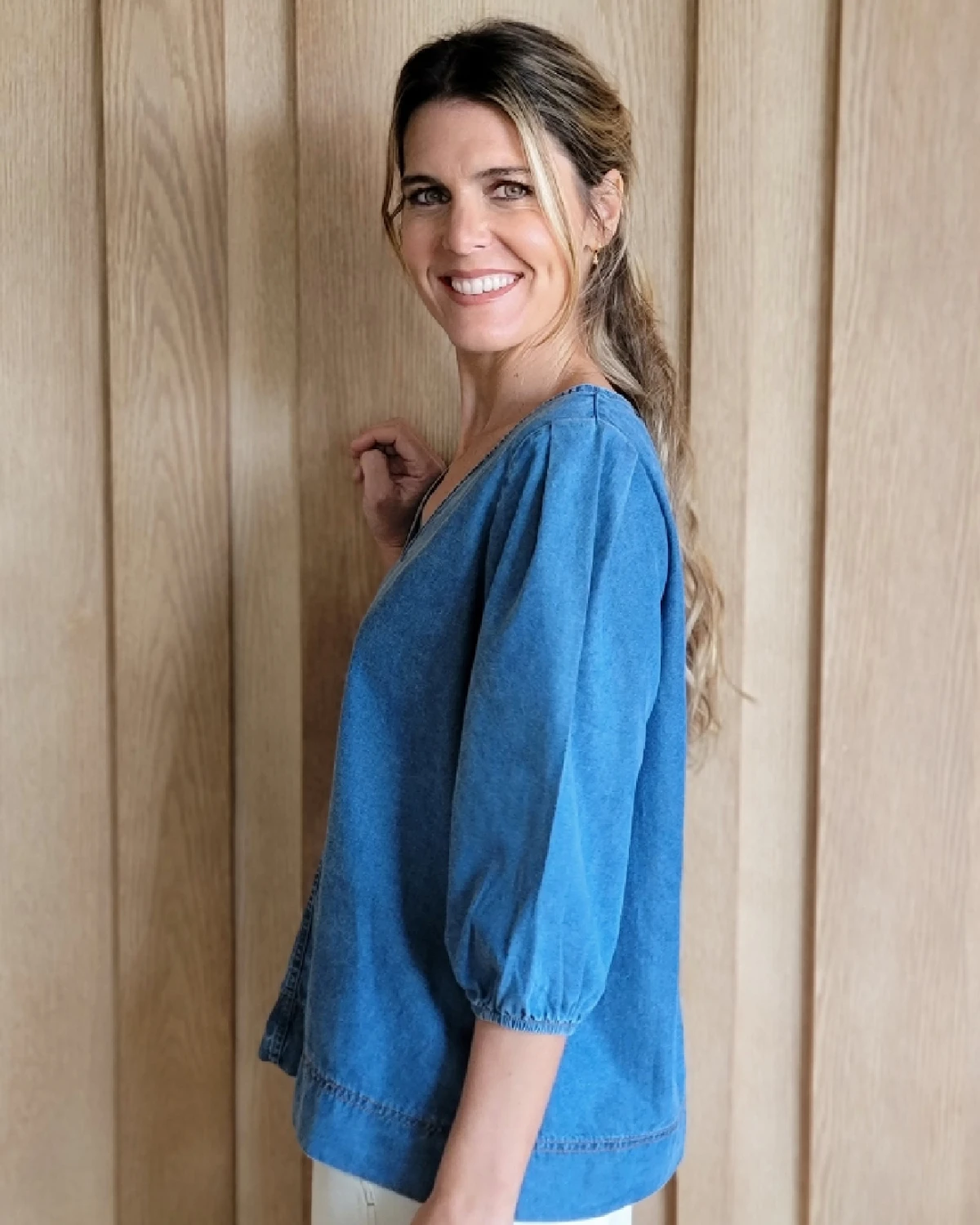 Blusa Azucena azul 1