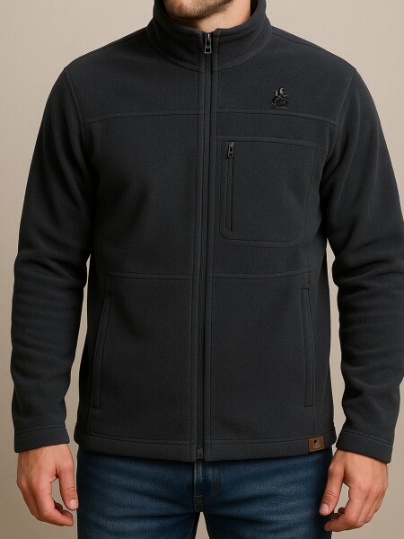 CAMPERA POLAR BAGUAL NEGRO