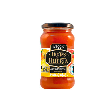 MERMELADA BAGGIO MULTI FRUTA (MANZANA -PERA -NARANJA-DURAZNO) 454 GRS MERMELADA BAGGIO MULTI FRUTA (MANZANA -PERA -NARANJA-DURAZNO) 454 GRS