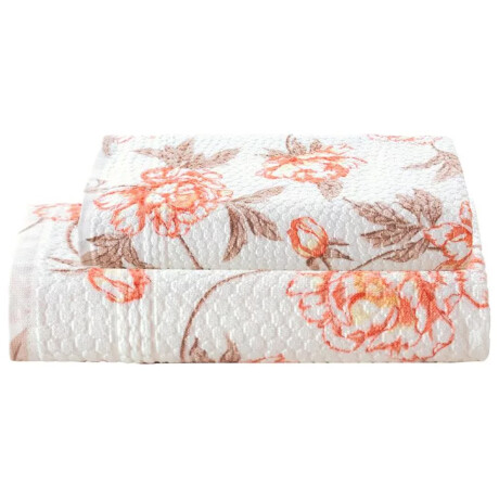 Pack de 2 Toallas Dohler Perola Catia 100% Algodón 70x140 Y 50x80 Beige