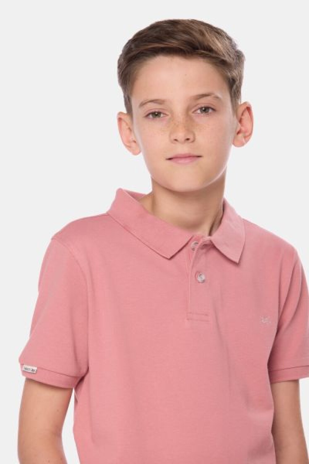 REMERA POLO PIQUE LISA Coral