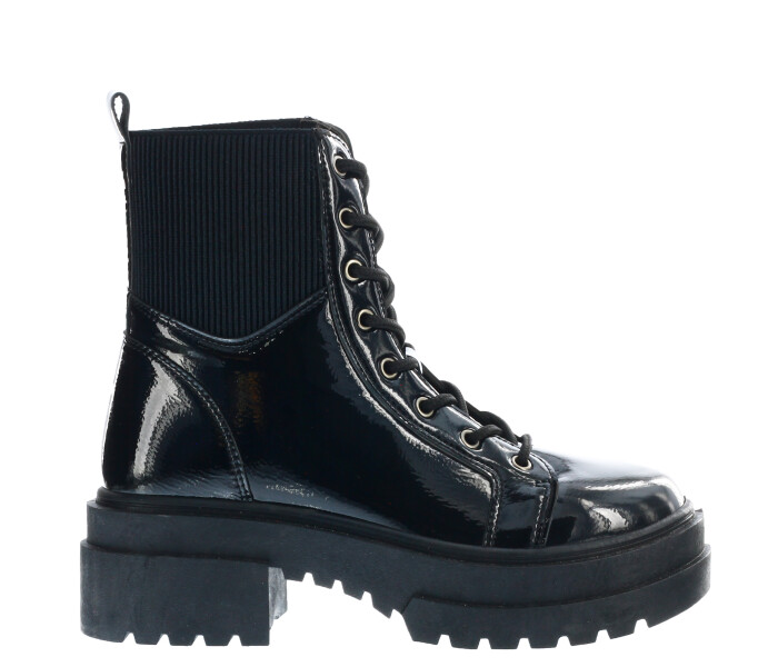 Bota borcego MURAN de charol Black