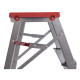 Escalera Banco Taburete De Aluminio 3 Escalones Gris