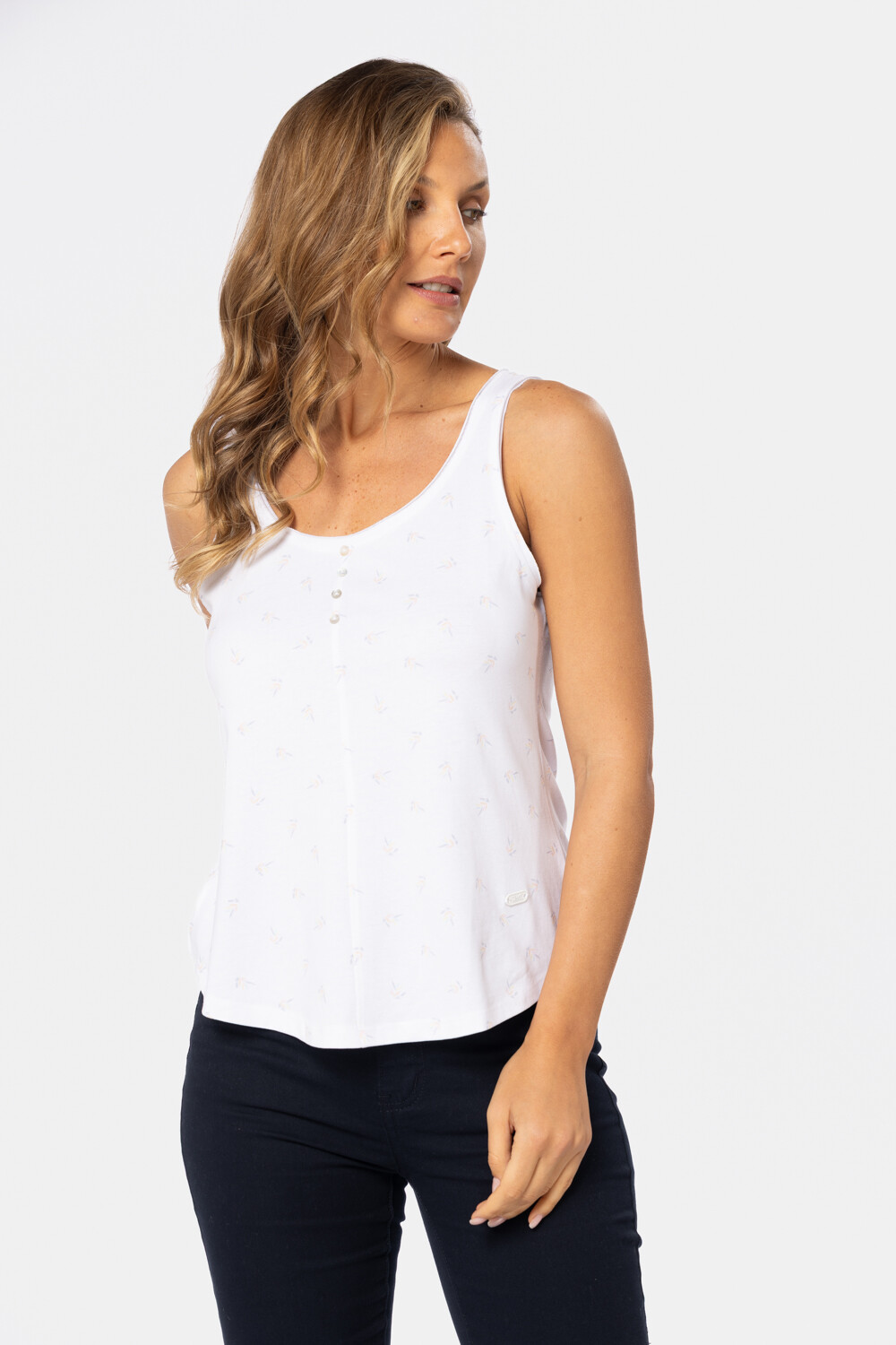 MUSCULOSA ESTAMPADA Blanco