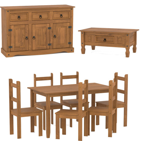 Promo Juego de comedor + Aparador + Mesa de living Promo Juego de comedor + Aparador + Mesa de living