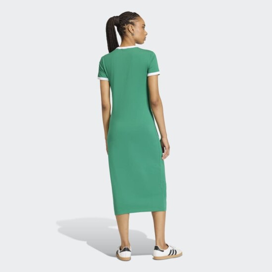 Vestido Adidas Slim 3 Stripes Verde