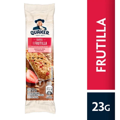 BARRA CEREAL QUAKER 23G FRUTILLA BARRA CEREAL QUAKER 23G FRUTILLA