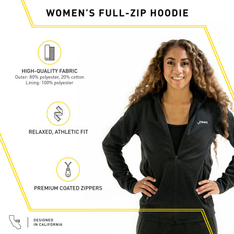 Finis - Campera Deportiva Mujer Tech Jacket 1.15.012.101.03 - Xs. 001