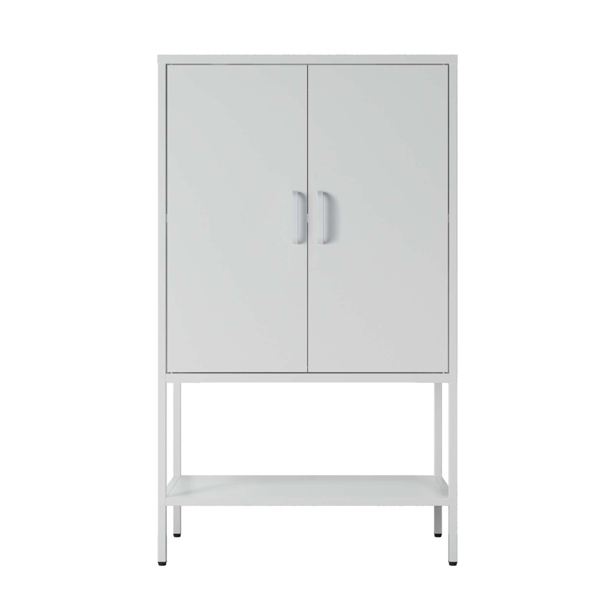 APARADOR 2P ALTO - METAL BLANCO OLIVIA 