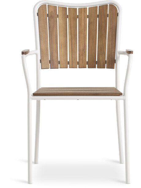 Silla apilable BASTRUP madera dura/bl Silla apilable BASTRUP madera dura/bl