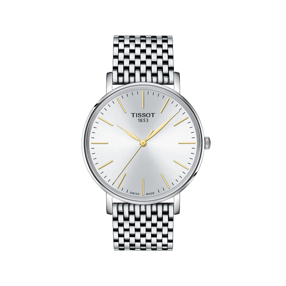 Reloj Tissot Everytime T1434101101101 Everytime 40mm para hombre de acero - Plateado 