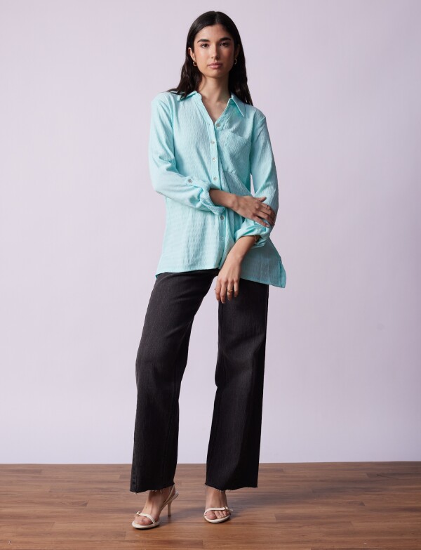Camisa Solid VERDE AGUA