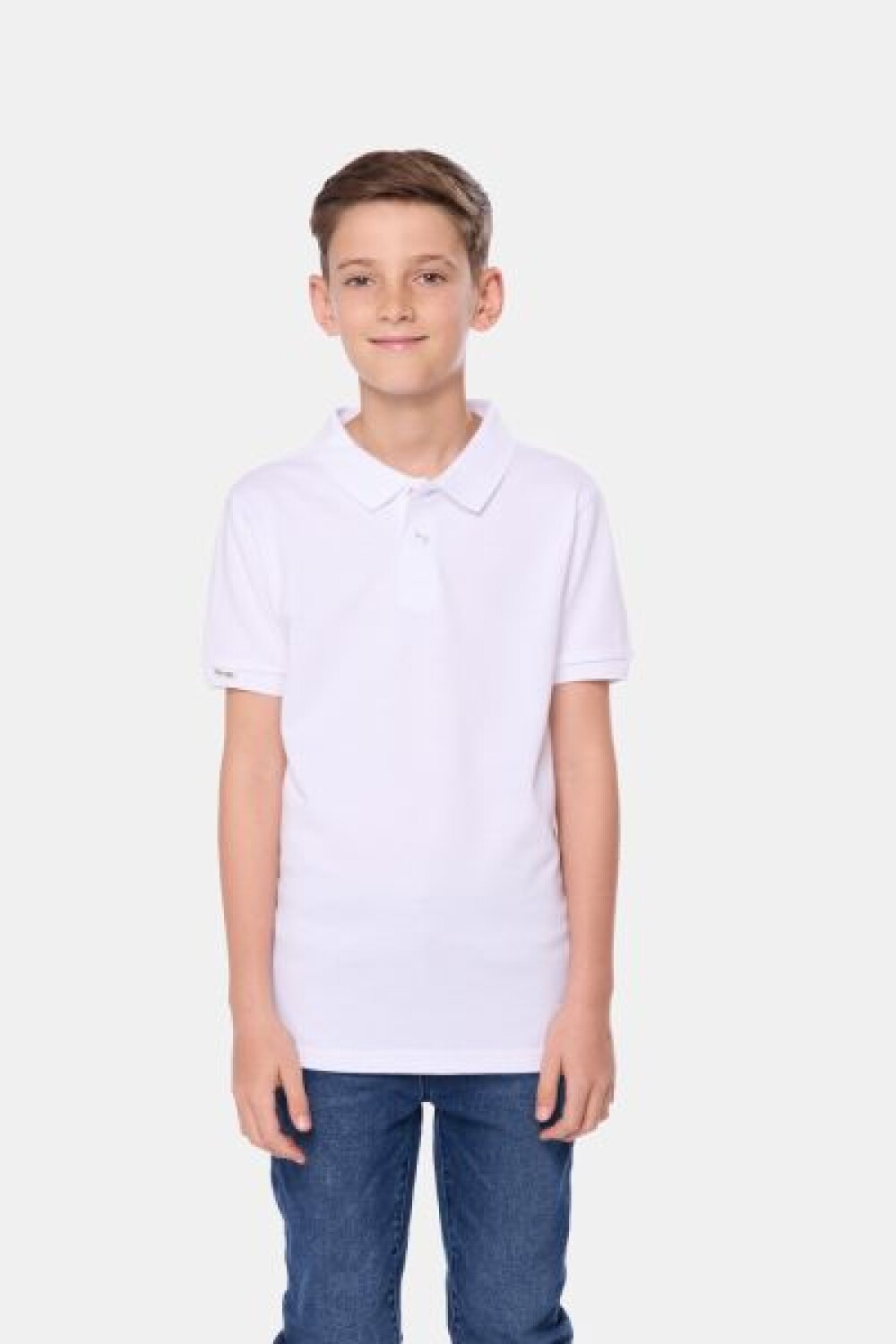 REMERA POLO PIQUE LISA Blanco