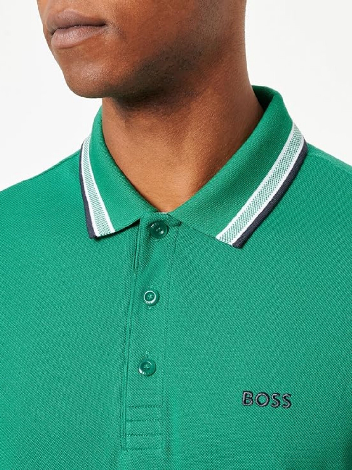 BOSS -Remera polo de algodón, regular fit, PADDY Violeta