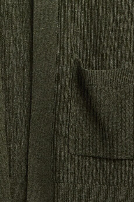 Saco Sin Botones Bella Mujer Olive