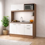 KIT DE COCINA - INTEGRADA GRANDE CARVALHO BLANCO
