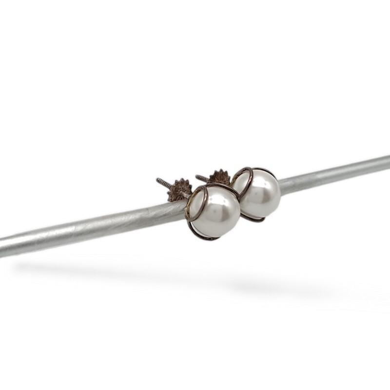 Caravanas Perlas de cultivo-Plata 925-Con Perla-CA3233 conperla