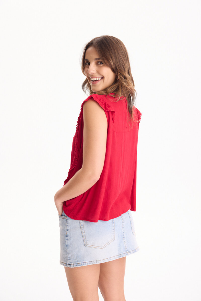 Blusa Costa Rojo