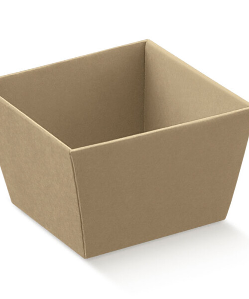Bandeja conico 21x21x9 cm. - KRAFT MARRON Bandeja conico 21x21x9 cm. - KRAFT MARRON