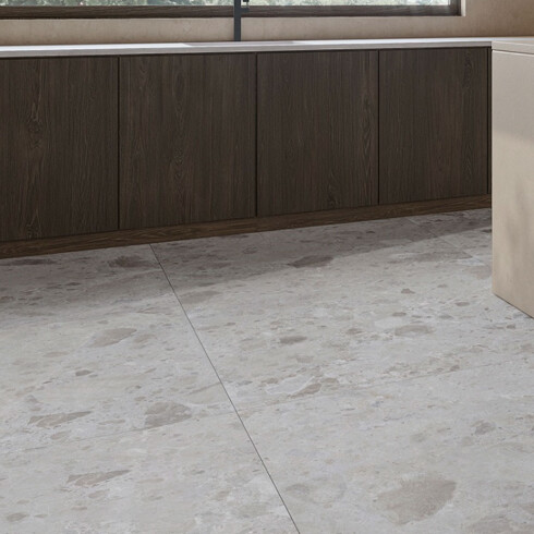 Porcelanato Tipo Terrazzo 60X120Cm Piso Pared GAMAS DE GRIS