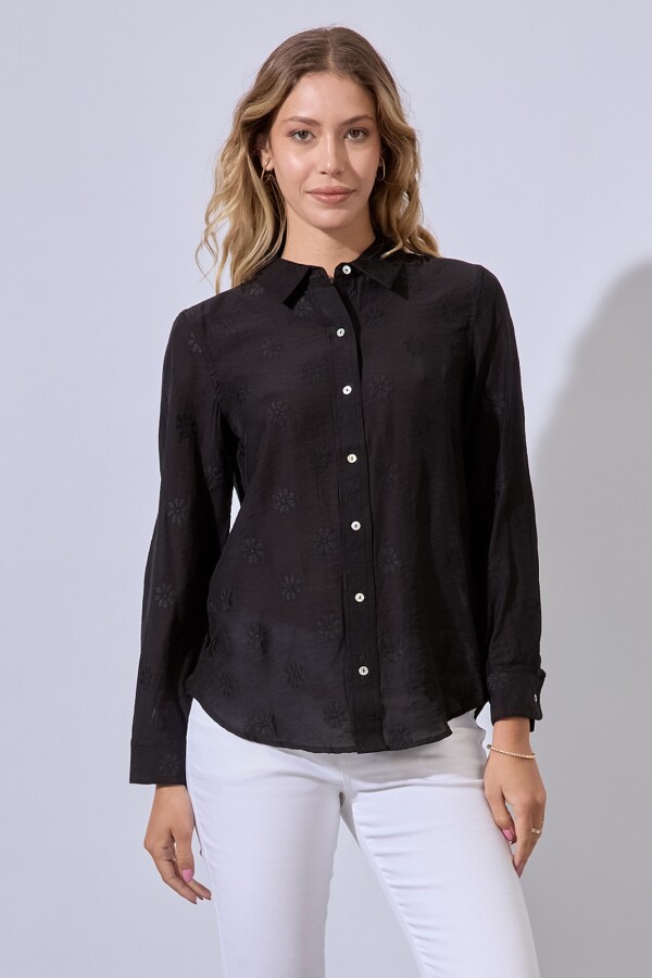 Camisa Bordada NEGRO