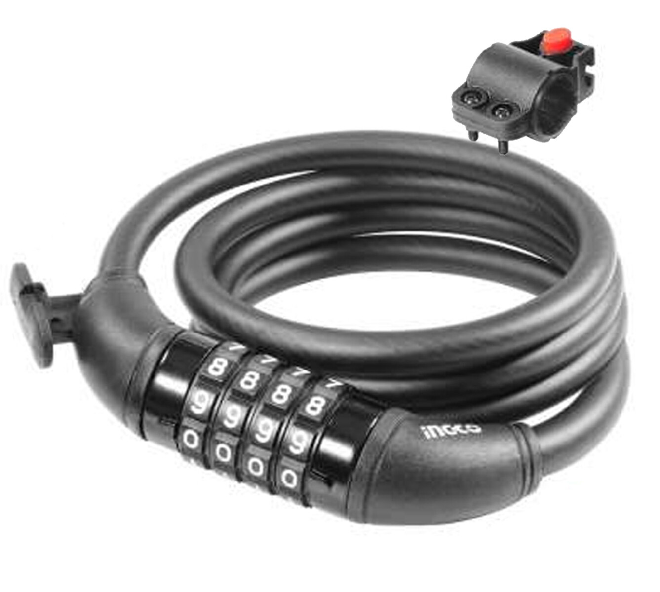 CANDADO PARA BICICLETA 10X1200MM C/ COMBINACION INGCO DBK21012 