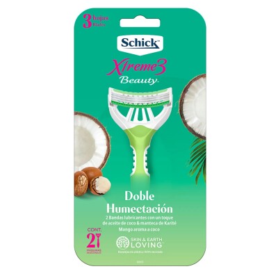 Schick Xtreme Beauty Doble Humectación Coco 2 Uds. Schick Xtreme Beauty Doble Humectación Coco 2 Uds.
