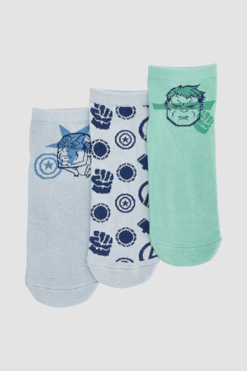 Pack x3 medias cortas infantiles disney - Diseño 1