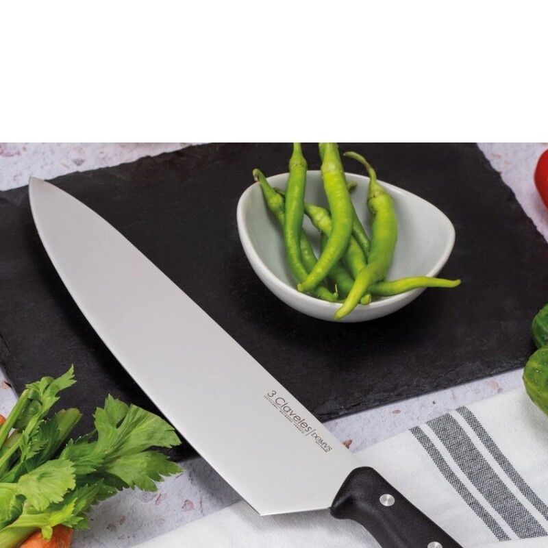 Cuchillo Cocinero 25cm Domvs 3 Claveles Sin Color