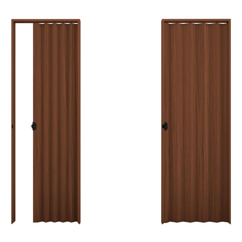 PUERTA PLEGABLE PVC COLOR MOGNO - 70X210 CM Puerta Plegable Pvc Color Mogno - 70x210 Cm