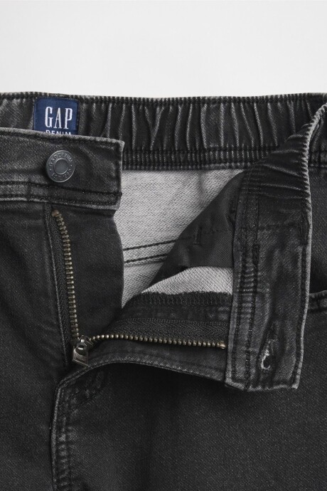 Jean Slim Niño Black Wash