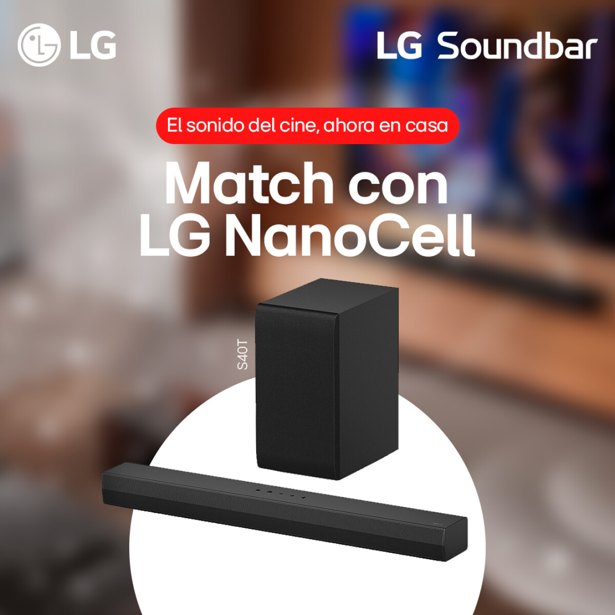 Barra de sonido LG S40T 