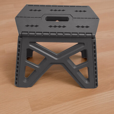 Banqueta Plegable Compacta Resistente Práctica Gris