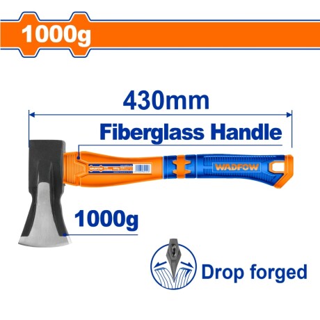 HACHA 1000G MANGO FIBRA DE VIDRIO WADFOW WHM6321 001