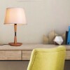 VELADOR DE MESA ESTANDAR 1L E27 PANTALLA BEIGE VELADOR DE MESA ESTANDAR 1L E27 PANTALLA BEIGE