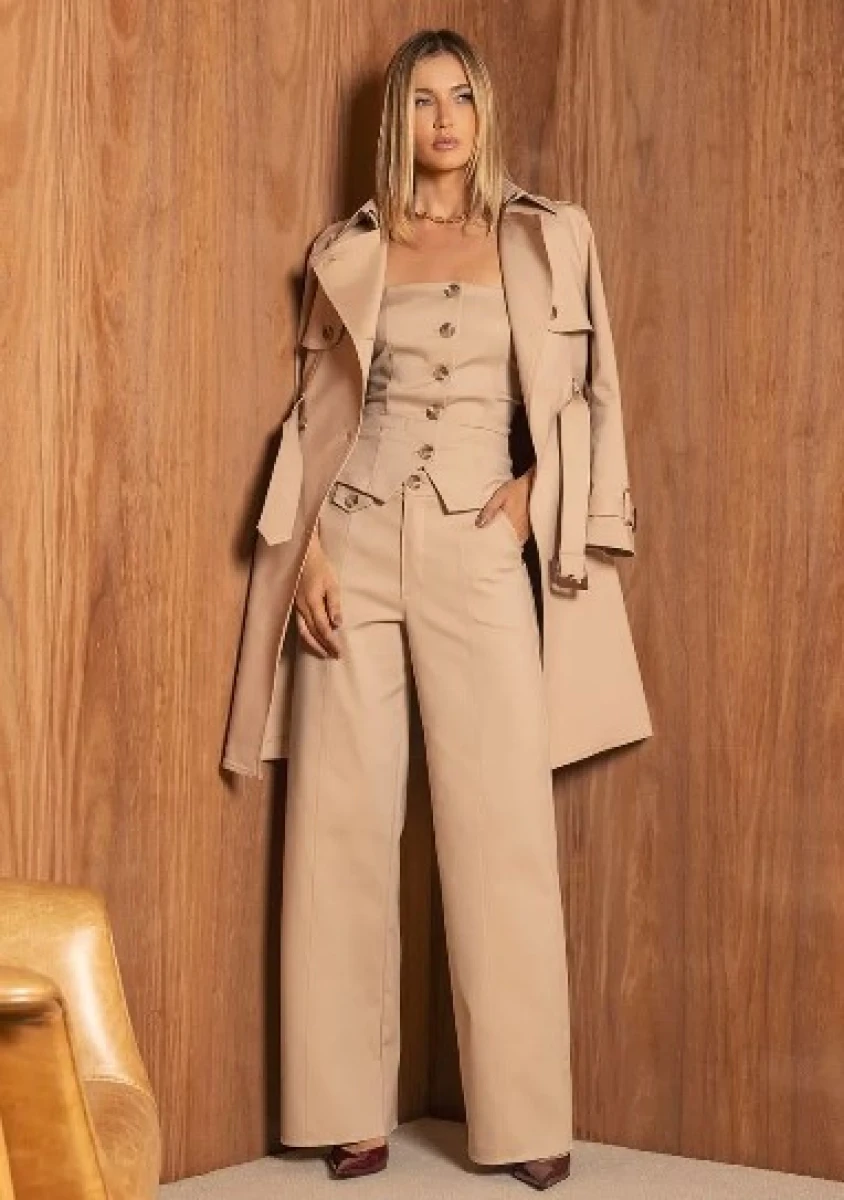 Pantalon Pantalona Beatrice - Beige 