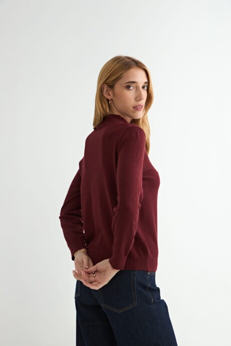 POLERA LILY BORDO