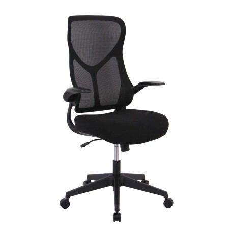 SILLA DE OFICINA MALLA-Y-METAL NEGRO 3699F