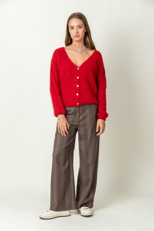Sweater Mohair Rojo